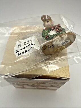 Wee Forest Folk Wreathmaker M-231 Wreath Maker 1998 WP WFF New! Box/Bag NOS Xmas